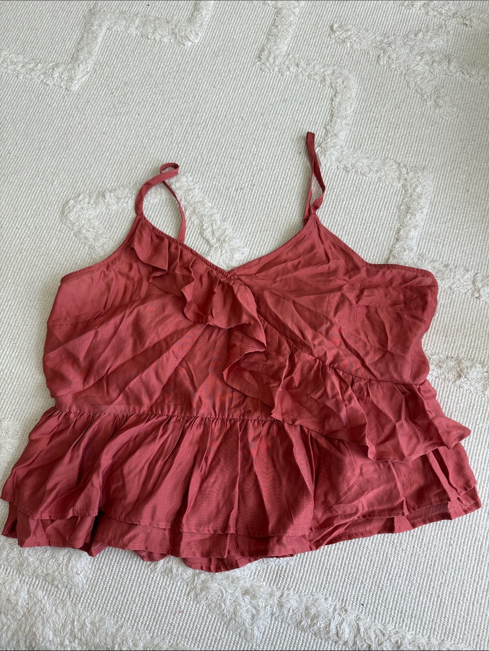 Old Navy Ruffle Camisole in Dusty Rose